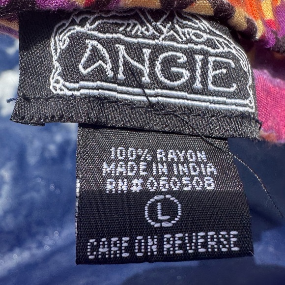 Angie strapless colorful patterned romper with pockets / L / Excellent condition - Picture 15 of 15